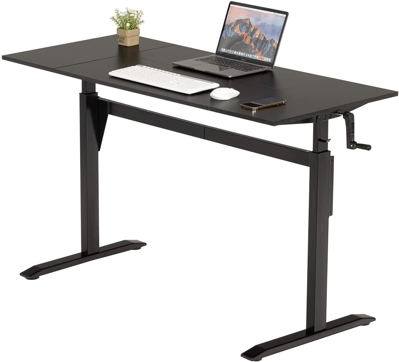 UNICOO - Crank Adjustable Height Standing Desk, Game Table, Home Offic