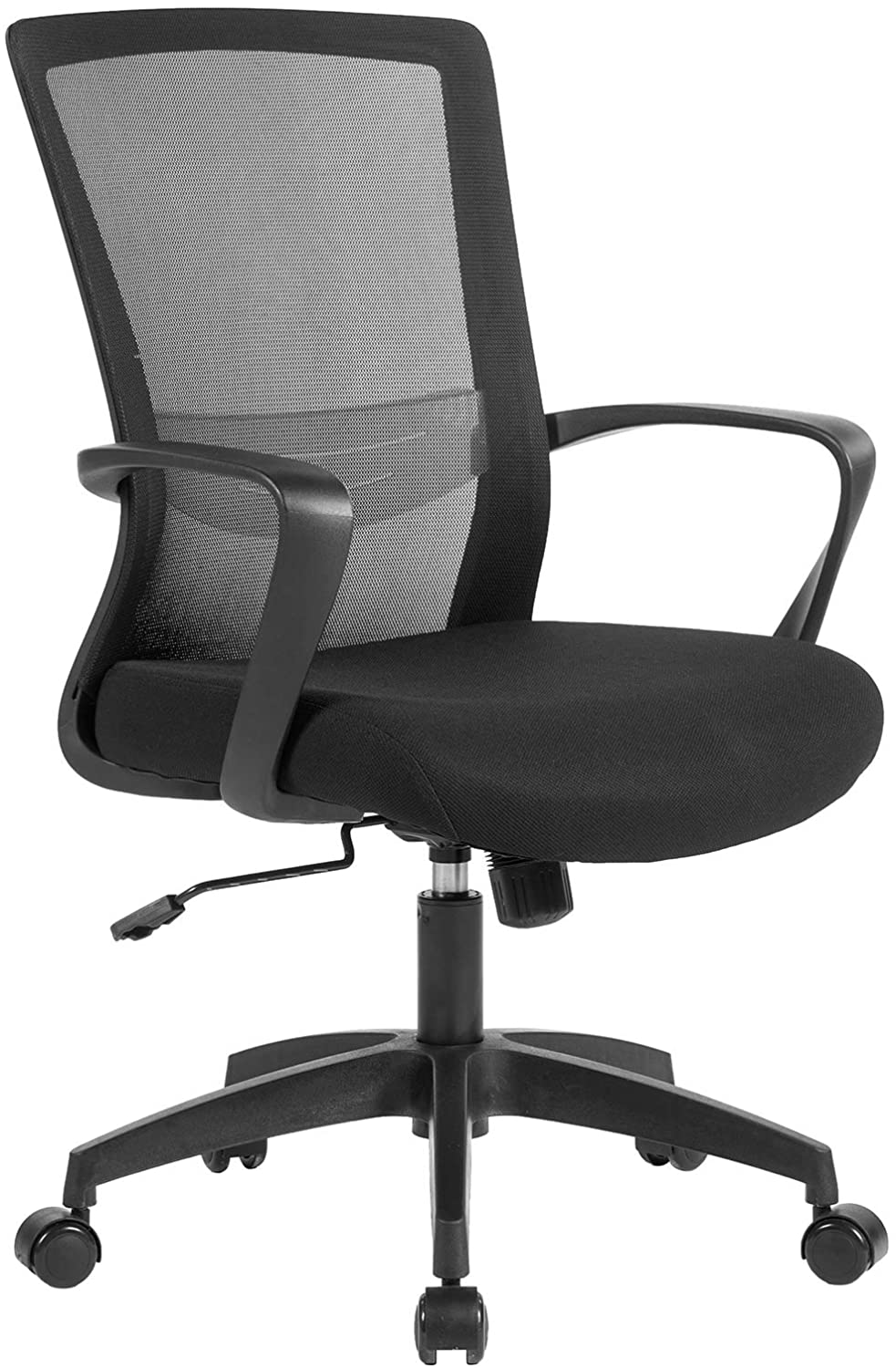UNICOO – Home Office Chair Ergonomic Mid-Back Swivel Chair, Mesh Computer  Chair, Office Task Desk Chair, Home Comfort Chairs with Armrests (W-208-1  