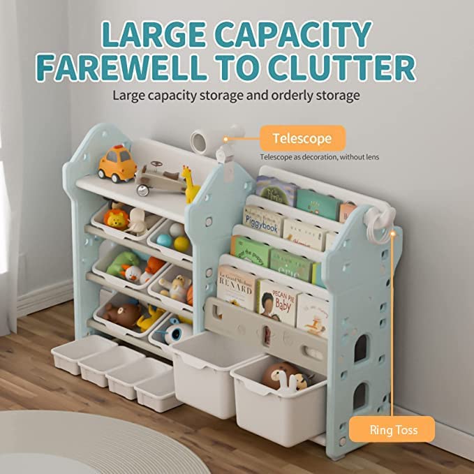 Children's book discount and toy organizer