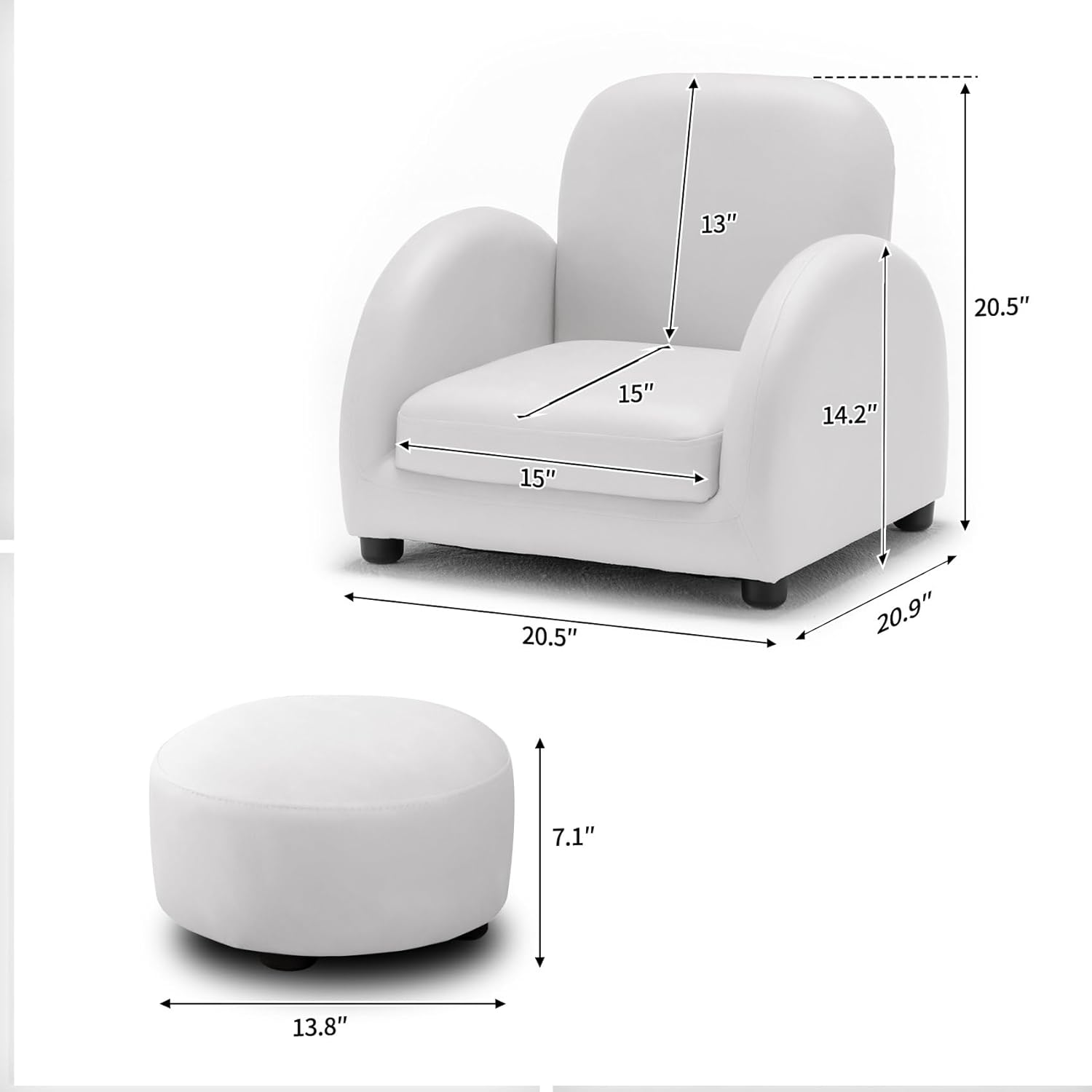 Mini couch online chair