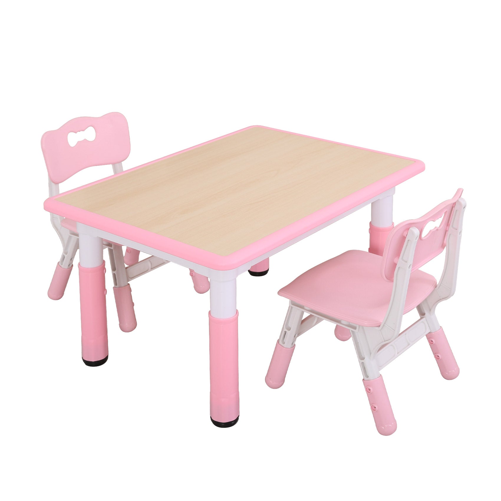 Pink kids discount table and chairs