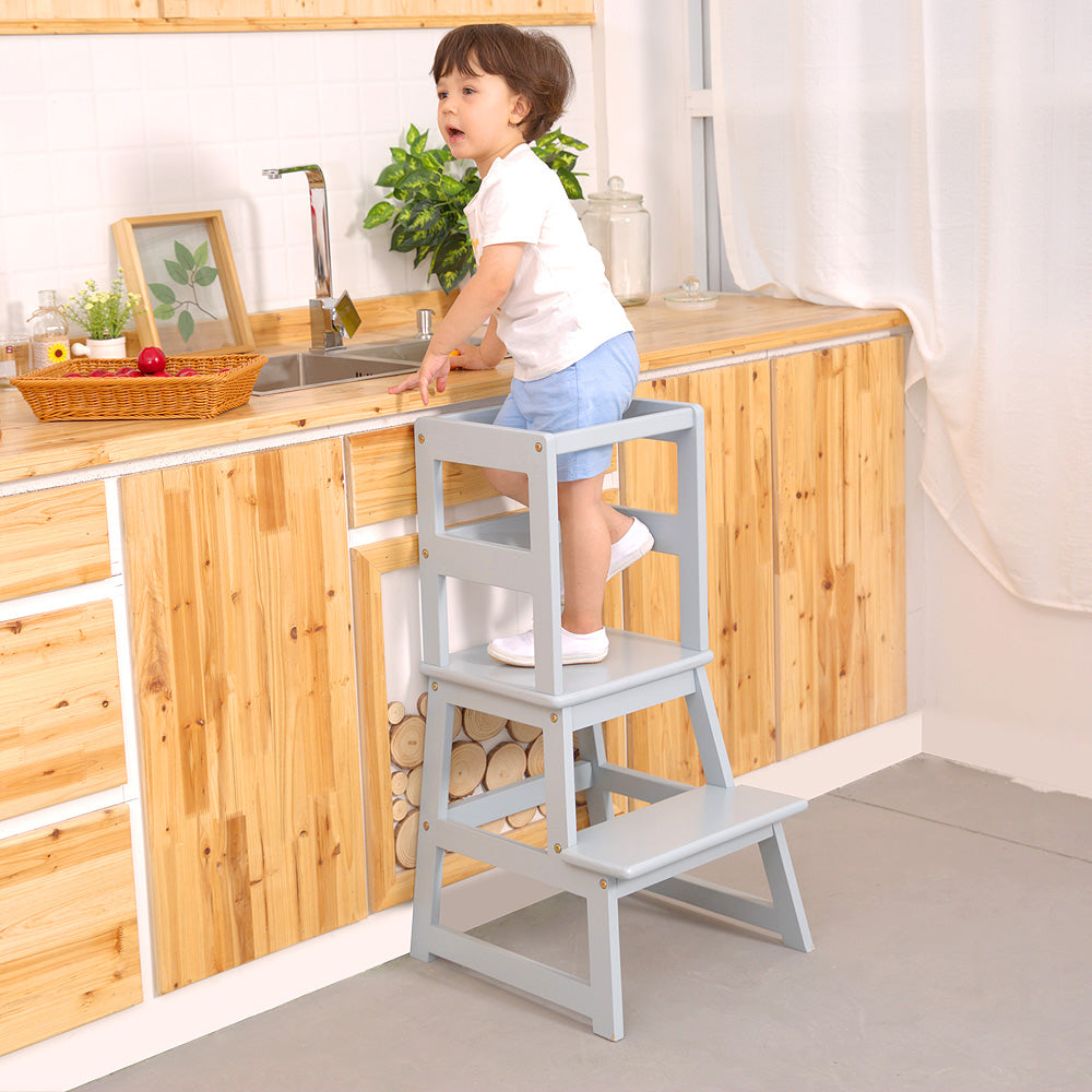 UNICOO - Kids Learning Stool, Kids Kitchen Step Stool, Toddler Stool ...