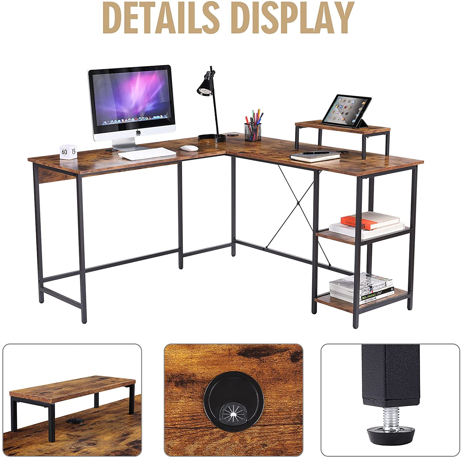 Prepac L Shaped Corner Computer Desk — Wholesale Furniture Brokers